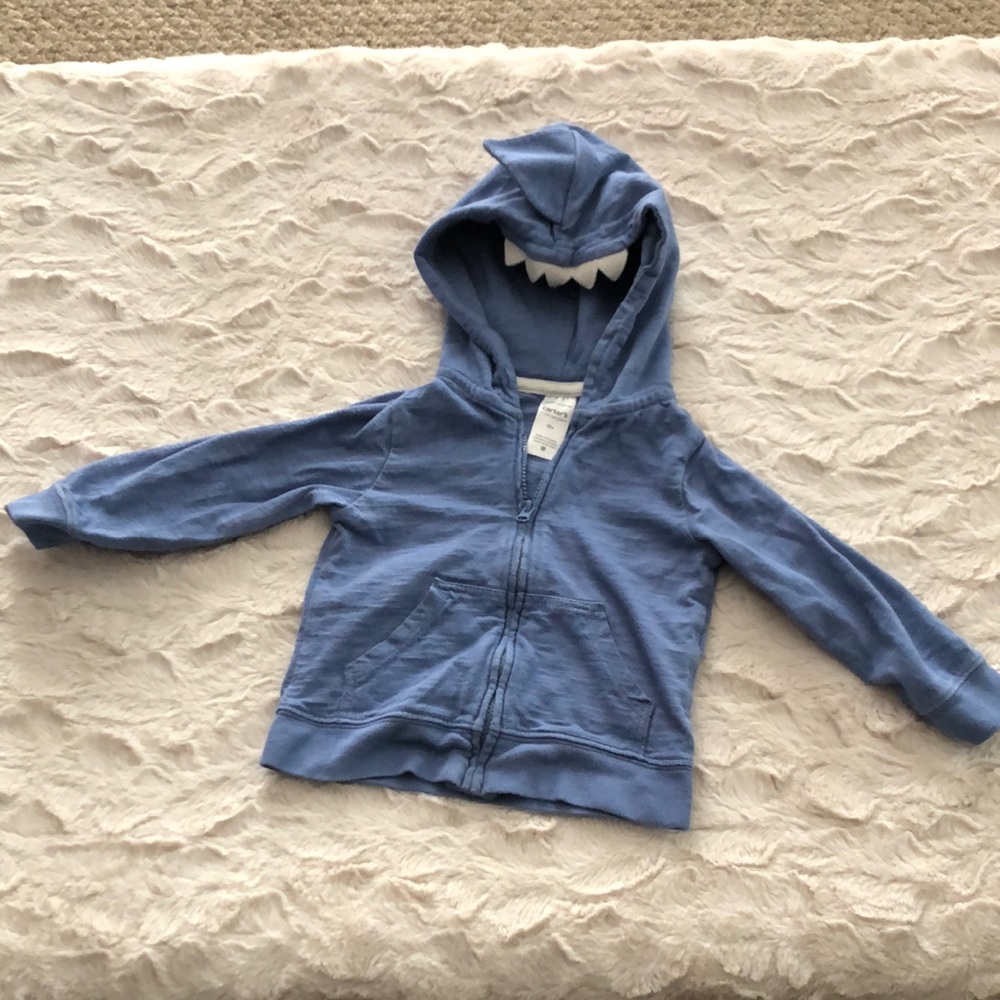 Carter's Blue Zip-Up Hoodie Sweatshirt - Picture 8 of 8